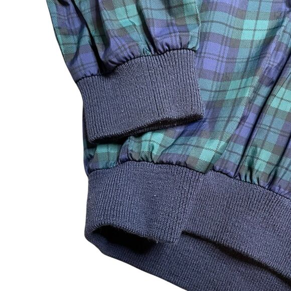 Vintage WILSON Plaid Pullover - Blue and Green Medium - Picture 4 of 7